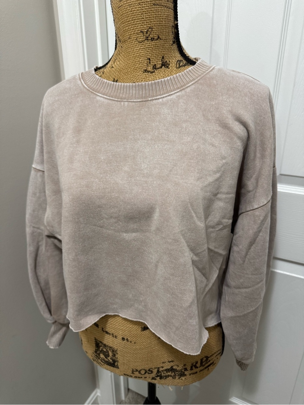 Zenana Cropped Oversized Sweatshirt